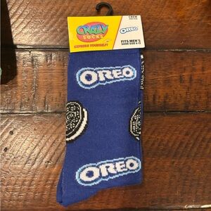 Oreo Blue Crew Socks Crazy Socks